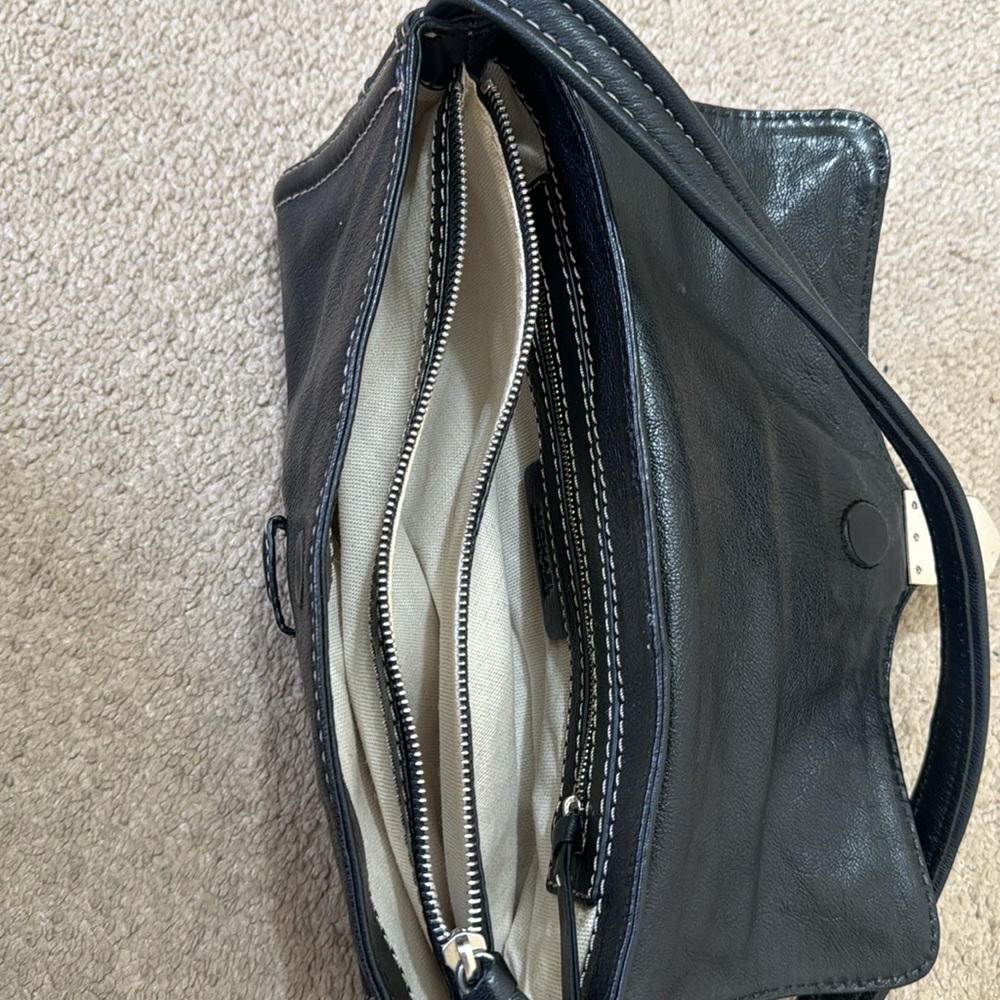 SALE🔥🔥Vintage Michael Kors Genuine Leather Black Purse Shoulder Bag - Picture 7 of 12